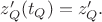 $z'_Q(t_Q)=z'_Q.$ $z'_Q(t_Q)=z'_Q.$