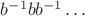 $b^{-1}bb^{-1}\dots$