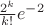 $\frac{2^k}{k!}e^{-2}$