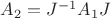 $A_2=J^{-1}A_1J$
