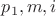 $p_1, m, i$