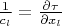 $ \frac{1}{c_l}=\frac{\partial \tau}{\partial x_l}$