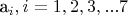 a_i, i =1, 2, 3, ... 7