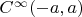 $C^\infty(-a,a)$