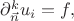 $\partial^k_{\vec{n}}u_i=f,$
