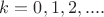 $k =0, 1, 2,....  $