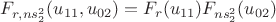 $F_{r, ns_2^2}(u_{11}, u_{02}) = F_{r}(u_{11}) F_{ns_2^2}(u_{02})$