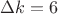 $\Delta k=6полос$