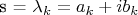 s = \lambda_k = a_k + ib_k