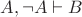$A, \neg A \vdash B$