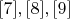 $\eqno[7],[8],[9]$