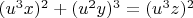 $(u^3x)^2 + (u^2y)^3 = (u^3z)^2$