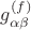 $g^{(f)}_{\alpha\beta}$