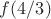 $f(4/3)$