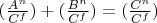 $(\frac{A^n}{C^f}) + (\frac{B^n}{C^f}) = (\frac{C^n}{C^f})$