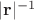$|\mathbf{r}|^{-1}$