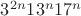 $3^{2n}13^n17^n$