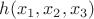 $h(x_1,x_2,x_3)$