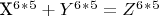 X^6^*^5+Y^6^*^5=Z^6^*^5