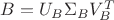 $B = U_B \Sigma_B V_B^T$