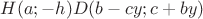 $H(a;-h)D(b-cy;c+by)$