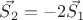 $\vec{S_2}=-2\vec{S_1}$