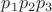 $p_1p_2p_3$