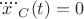 ${\ddddot{x}}_{C}(t)=0$