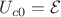 $U_{c0}=\mathcal{E}$