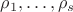 $\rho_1,\dots,\rho_s$