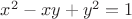 $x^2-xy+y^2=1$