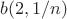 $b(2,1/n)$