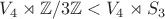 $V_4 \rtimes \mathbb{Z}/3\mathbb{Z} < V_4 \rtimes S_3$