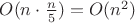 $O(n \cdot \frac{n}{5})=O(n^2)$