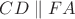 $CD\parallel FA$