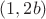 $(1, 2b)$
