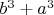$b^3+a^3$