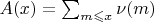$A(x)=\sum_{m\leqslant x}\nu(m)$