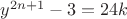 $y^{2n+1}-3=24k$