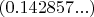 $(0.142857...)$