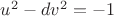 $u^2-dv^2 = -1$