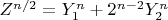 $Z^{n/2}=Y_1^n+2^{n-2}Y_2^n$