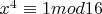 $ x^4\equiv 1 mod{16}$