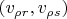 $(v_{\rho r},v_{\rho s})$