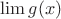 $\lim g(x)$