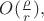 $O(\tfrac{\rho}{r}),$