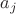 $\[{a_j}\]$