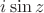 $i\sin z$