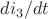 ${ di_{3} }/{ dt }$