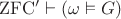 ${\rm ZFC}'\vdash(\omega\vDash G)$